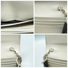 Load image into Gallery viewer, Gucci Guccissima Signature Dice Chain Wallet Shoulder Bag Off White
