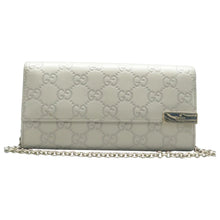 Load image into Gallery viewer, Gucci Guccissima Signature Dice Chain Wallet Shoulder Bag Off White
