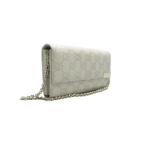 Load image into Gallery viewer, Gucci Guccissima Signature Dice Chain Wallet Shoulder Bag Off White
