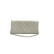 Load image into Gallery viewer, Gucci Guccissima Signature Dice Chain Wallet Shoulder Bag Off White
