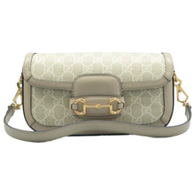 Load image into Gallery viewer, Gucci Horsebit 1955 GG Supreme Canvas Shoulder Bag Grey
