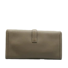 Load image into Gallery viewer, Hermes Jige Elan 29 Calfskin Leather Clutch Wallet Grey
