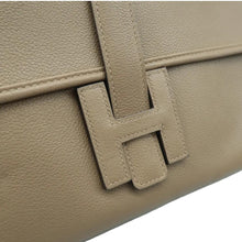 Load image into Gallery viewer, Hermes Jige Elan 29 Calfskin Leather Clutch Wallet Grey
