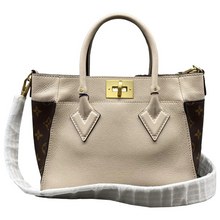 Load image into Gallery viewer, Louis Vuitton On My Side Leather Satchel Bag Bicolor
