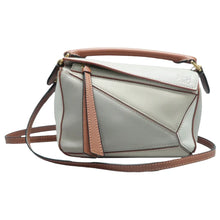 Load image into Gallery viewer, LOEWE Puzzle Mini Leather Mini Satchel Bag Grey
