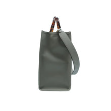 Load image into Gallery viewer, Fendi Sunshine Medium Leather Crossbody Tote Bag Grey
