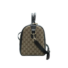 Load image into Gallery viewer, GUCCI Boston Fabric Satchel Bag Brown
