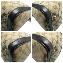 Load image into Gallery viewer, GUCCI Boston Fabric Satchel Bag Brown
