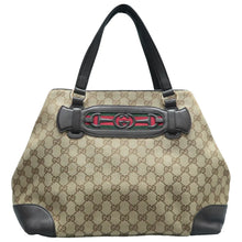 Load image into Gallery viewer, Gucci Dressage GG Fabric Tote Bag Khaki
