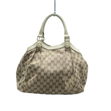 Load image into Gallery viewer, Gucci Fabric Tote Bag Khaki
