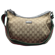 Load image into Gallery viewer, Gucci Fabric Shoulder Bag Khaki
