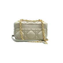 Load image into Gallery viewer, Christian Dior Dior Caro Leather Shoulder Bag Khaki
