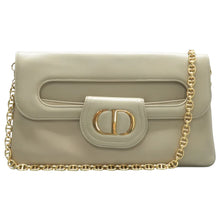 Load image into Gallery viewer, DIOR double Chain Leather Shoulder Bag Khaki
