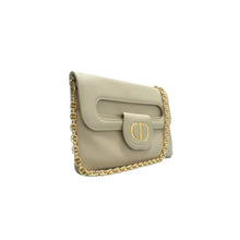 Load image into Gallery viewer, DIOR double Chain Leather Shoulder Bag Khaki
