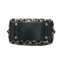 Load image into Gallery viewer, Louis Vuitton Speedy Leopard Velvet Tote Bag Khaki
