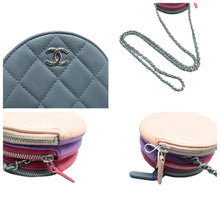 Load image into Gallery viewer, CHANEL Quilted Leather Round Chain Crossbody Bag Multicolour
