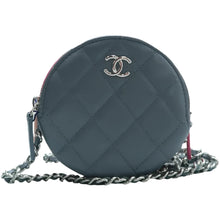 Load image into Gallery viewer, CHANEL Quilted Leather Round Chain Crossbody Bag Multicolour
