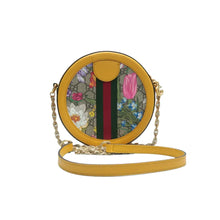 Load image into Gallery viewer, GUCCI Ophidia Round Chain  Leather Shoulder Bag Multicolor
