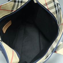 Load image into Gallery viewer, Burberry Fabric Shoulder Bag Navy
