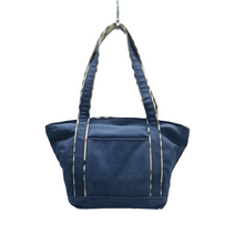 Load image into Gallery viewer, Burberry Fabric Shoulder Bag Navy
