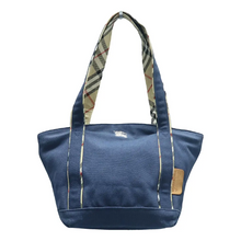 Load image into Gallery viewer, Burberry Fabric Shoulder Bag Navy
