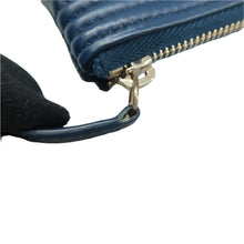 Load image into Gallery viewer, CHANEL O Case Quilted Leather Clutch Bag Navy Blue
