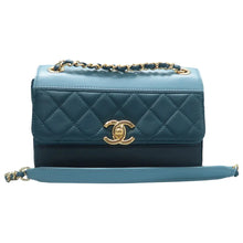 Load image into Gallery viewer, CHANEL Leather Crossbody Bag Navy
