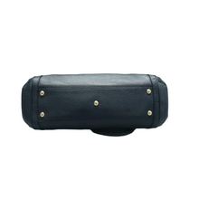 Load image into Gallery viewer, GUCCI Leather Satchel Bag Navy
