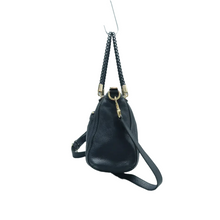 Load image into Gallery viewer, GUCCI Leather Satchel Bag Navy
