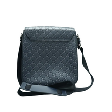 Load image into Gallery viewer, GUCCI Leather Shoulder Bag Navy
