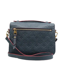 Load image into Gallery viewer, LOUIS VUITTON Metis Pochette Empreinte Leather Crossbody Bag Navy Blue
