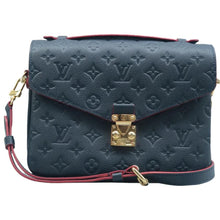 Load image into Gallery viewer, LOUIS VUITTON Metis Empreinte Calfskin Leather Satchel Bag Blue
