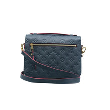 Load image into Gallery viewer, LOUIS VUITTON Metis Empreinte Calfskin Leather Satchel Bag Blue
