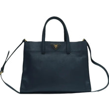 Load image into Gallery viewer, PRADA Saffiano Leather Satchel Bag Navy
