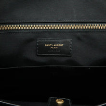 Load image into Gallery viewer, Yves Saint Laurent Grain de Poudre Medium Museum Briefcase Navy
