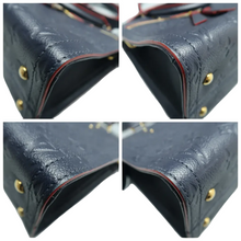 Load image into Gallery viewer, Louis Vuitton Sully Monogram Leather Satchel Bag Navy
