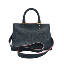 Load image into Gallery viewer, Louis Vuitton Sully Monogram Leather Satchel Bag Navy
