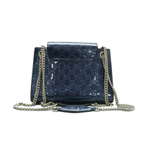 Load image into Gallery viewer, GUCCI Emily Patent Leather Shoulder Bag Navy
