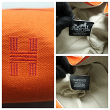 Load image into Gallery viewer, Hermès Bride a Brac Fabric Wallet Orange
