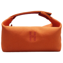Load image into Gallery viewer, Hermès Bride a Brac Fabric Wallet Orange
