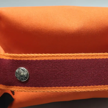 Load image into Gallery viewer, Hermès Bride a Brac Fabric Wallet Orange
