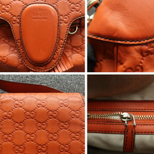 Load image into Gallery viewer, Gucci Leather Satchel Bag Orange
