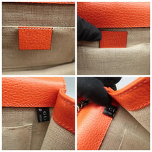 Load image into Gallery viewer, GUCCI Interlocking GG Leather Shoulder Bag Orange
