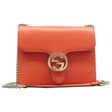 Load image into Gallery viewer, GUCCI Interlocking GG Leather Shoulder Bag Orange
