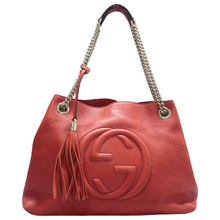 Load image into Gallery viewer, GUCCI Soho Leather Shoulder Bag Orange
