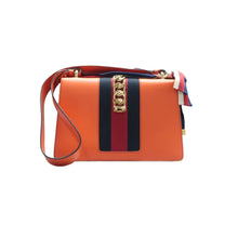 Load image into Gallery viewer, Gucci Sylvie Mini Leather Shoulder Bag Orange
