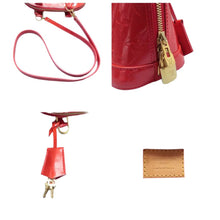 Load image into Gallery viewer, LOUIS VUITTON Alma BB Monogram Patent Leather Satchel Bag Orange
