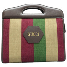 Load image into Gallery viewer, Gucci Aria 100th Anniversary Cut Out Handle Limited Edition Canvas Tote Multicolor
