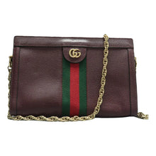 Load image into Gallery viewer, Gucci Ophidia Leather Crossbody Bag Maroon
