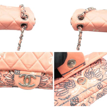 Load image into Gallery viewer, CHANEL Quilted Floral Print Shoulder Bag Pink
